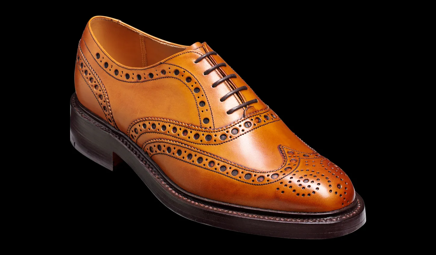 Best Sale Westfield - Cedar Burnished Calf Mens Brogues | Mens Oxfords